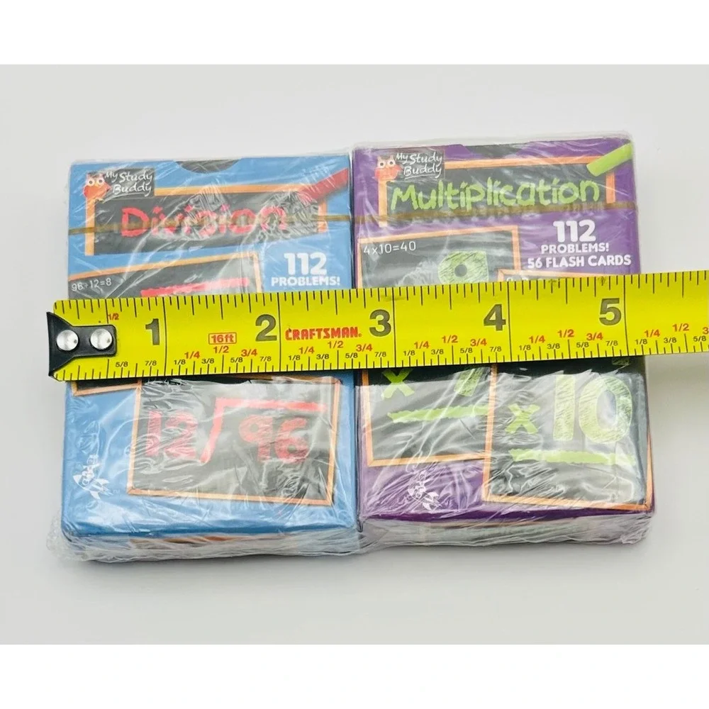 My Study Buddy Multiplication and Division Flash Cards Set 112 Problems Each NEW